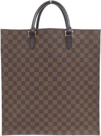 Louis Vuitton Pre-owned Tote Bags, male, Brown, Size: ONE SIZE Pre-owned Damier Coated Canvas Tote Bag