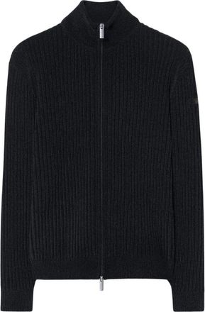 Roberto Ricci Design Velvet Rave Full Zip Knit - Heren - Vesten - Blauw - 2XL - Polyester - Truien & Vesten
