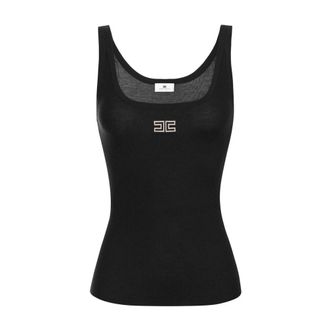 Elisabetta Franchi Donna, Top, Nero, S, new