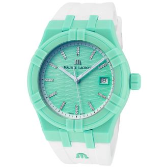 Maurice Lacroix Aikon Tide Quartz Green Dial Mens Watch AI2008-CCCC1-3A0-0