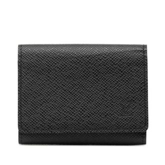 Louis Vuitton Pre-owned Wallets, male, Black, Size: ONE SIZE Pre-owned Taiga Card Case