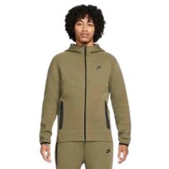 Nike Tech Fleece Windrunner Hoodie - male - Nike - Training Jackets - Green - XS - Sport