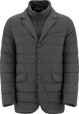 Herno Anthracite Grey Double Padded Down Jacket