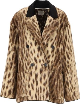 Forte_Forte Abrigo de Leopardo Real - Jackets - Mujer - Multicolor - S