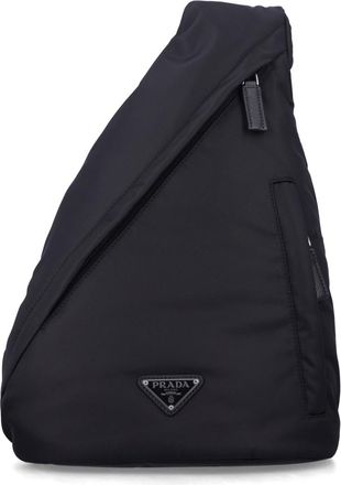 Prada Black Logo Large Crossbody Bag