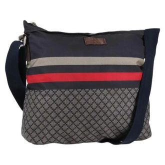 Gucci Pre-owned Nylon gucci-bags - Dames - Pre-owned - Blauw - Maat: ONE Size Nylon