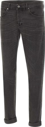 Dondup George Jeans - Heren - Slim Fit Jeans - Zwart - W34 - Katoen - Jeans