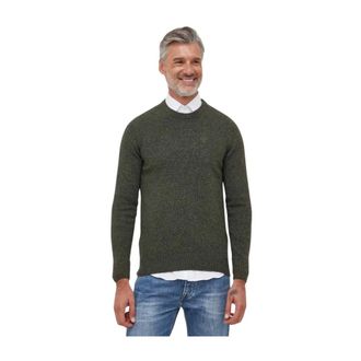 Barbour Tisbury Crewneck Trui - Heren - Truien - Groen - Maat: L Zijde