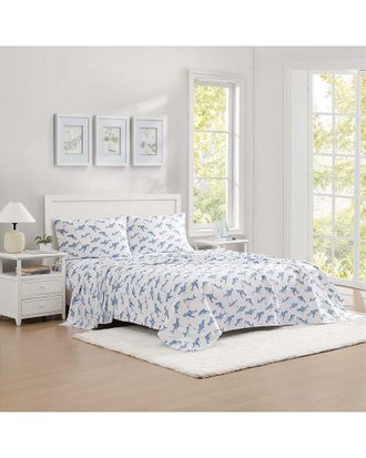 Poppy & Fritz 200 Thread Count Shark Attack Cotton Percale Sheet Set