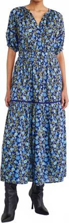 Banjanan Selma Dress In Pomegranate Vine Lapis