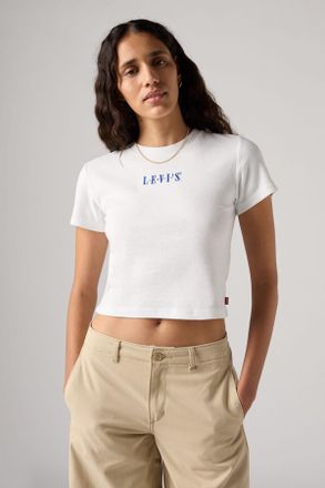 Levi's Camiseta Graphic Essential Sporty - Mujer - 2XS - Blanco / Bright White