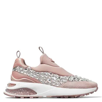 Jimmy Choo London Memphis Crystal Embellished Sneakers, Brand Size 34 ( US Size 4 )