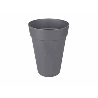 ELHO Loft Urban Maceta Redonda Alta 42 - Negro - &Oslash; 42 X H 56 Cm - Exterior - 100% Reciclado