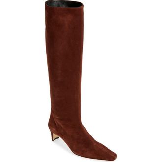 Staud Wally Knee High Boot in Mahogany Leather at Nordstrom Rack, Size 8.5Us / 38.5Eu
