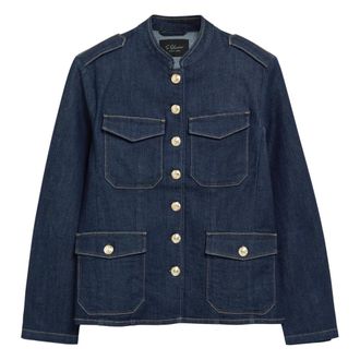 s.Oliver Indoor-Jacke - Dames - Spijkerjassen - Blauw - 2XL - Denim - Jassen
