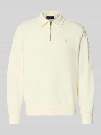 Polo Ralph Lauren Regular Fit Sweatshirt aus reiner Baumwolle in Offwhite, Gr&ouml;&szlig;e XXL