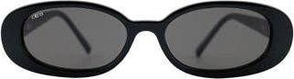 Otra Eyewear Gina Oval Sunglasses in Black/Smoke at Nordstrom Rack