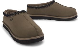 UGG Mens Leather Slides Tasman Ii Dried Oregano Sheep Flip Flops &