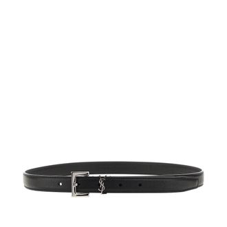 Saint Laurent YSL detail leather belt Woman 90