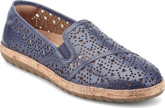 Earth Tomlyn Perforated Loafer in Blue at Nordstrom, Size 8.5
