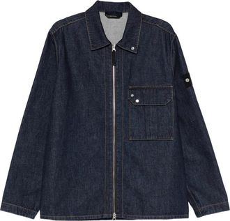 Stone Island Zipped Chest-pocket Overshirt