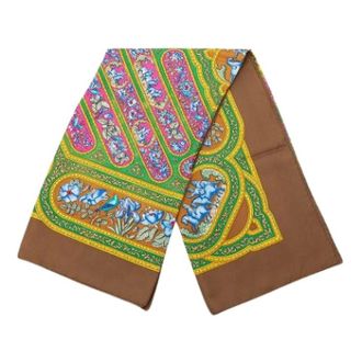 Herm&egrave;s Pre-owned Scarves, female, Multicolor, Size: ONE SIZE Pre-owned Qalamdan Scarf