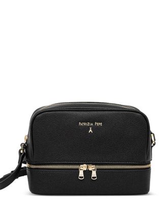 Patrizia Pepe Crossbodytas met rits - Zwart