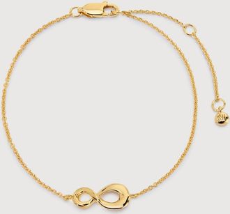 Monica Vinader Gold Infinity Chain Bracelet