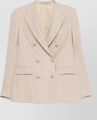 Tagliatore womens jacket structured shoulders notched lapels