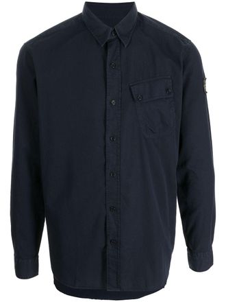 Belstaff flap-pocket cotton shirt - men - Cotton - S - Blue