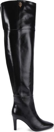 Kurt Geiger Womens Leather Shoreditch 85 Otk Boots - Black material_Leather - Size UK 8