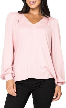 Gibsonlook V-Neck Sweater in Rose Quartz Pink at Nordstrom, Size X-Small