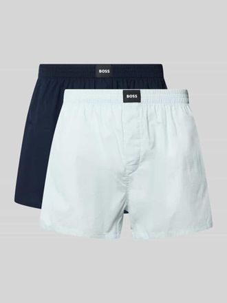 HUGO BOSS Boxershorts aus reiner Baumwolle Modell 2P BOXER S. CW PEACH in Hellblau, Gr&ouml;&szlig;e XXL