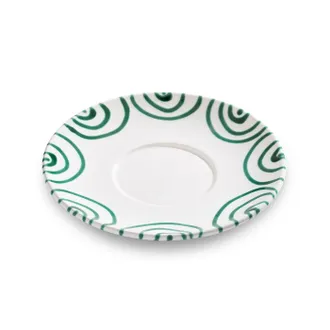 Gmundner Keramik Gmundner Keramik - Ceramica Gmundner Verde Fiammato, Piattino Tazza Da T&egrave; Maxima (&oslash;18cm)