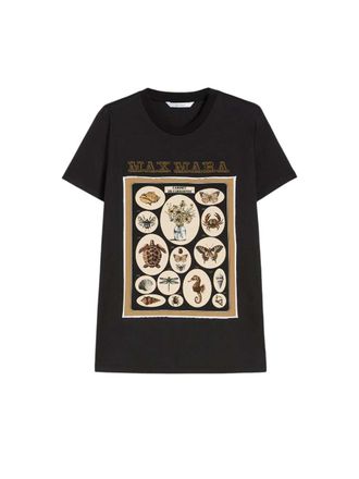 Max Mara katoenjersey T-shirt zwart