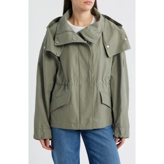 Canada Goose Olivine Oversize Water Repellent Bonded Twill Jacket in Sagebrush-Armoise at Nordstrom, Size X-Small
