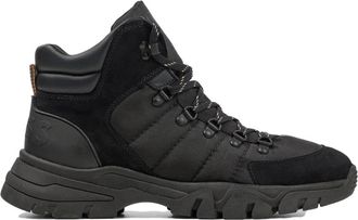 HUGO BOSS Chester Halb Nysd - Heren - Veterlaarzen - Zwart - 45 EU - Katoen - Schoenen