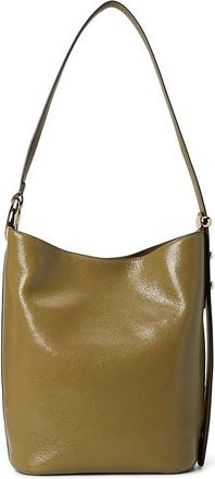 Kate Spade New York Halo Glazed Leather Bucket Womens Handbags Dried Thyme, Leather/Linen