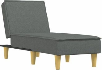 vidaXL Vidaxl - Sof&aacute; Div&aacute;n De Tela Gris Oscuro