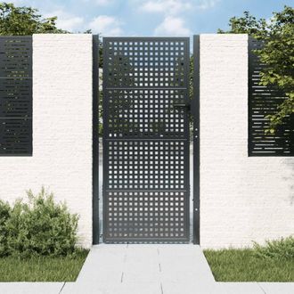 Berkfield Home Garden Gate Anthracite 105x225 cm Steel