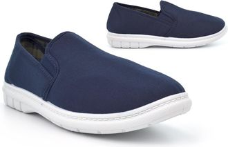 Generic Mens Comfort Shoes Size 6 Boys Shoes Size 10 Mens Slip On Shoe Canvas Shoe Slip On Comfort Sizes 6-12 Navy 11 UK