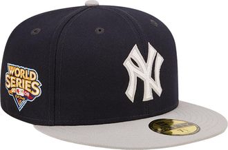New Era New York Yankees Letterman 59FIFTY Fitted Cap 60296432 - Navy/Grey