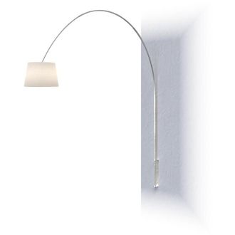 Top-Light Top-light - Piantana Contemporanea Turning Metallo Cromo Diffusore Bianco 1 Luce E27