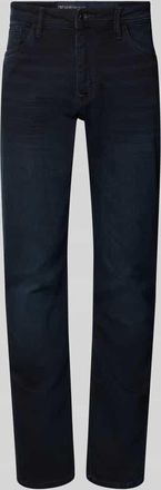 Tom Tailor Denim Tapered Fit Jeans aus Baumwoll-Mix Modell BRYDEN in Dunkelblau, Gr&ouml;&szlig;e 28/32