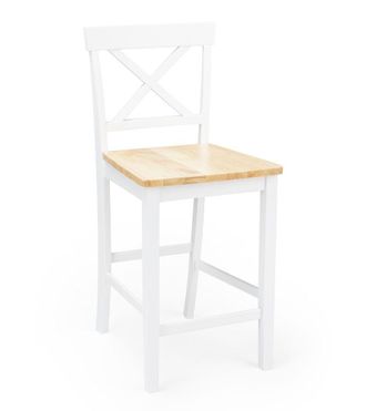 Home Heavenly Home Heavenly - Pack 2 Taburetes De Cocina Justin. Taburete Blanco Para Isla O Mesa Alta. Color: Blanco