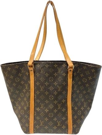 Louis Vuitton Brown Monogram Handbag Tote Bag (Pre-Owned)