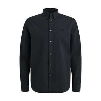 PME Legend Klassiek overhemd lange mouw - Heren - Overhemden - Blauw - Maat: M