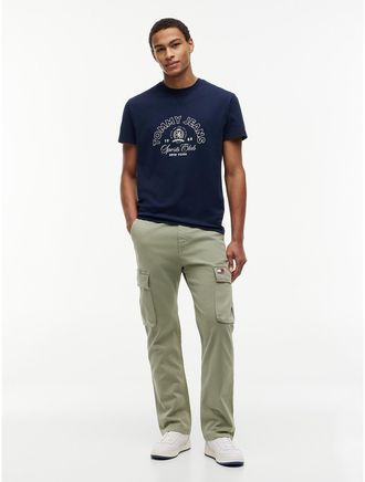Tommy Hilfiger Mens Tommy Jeans Straight Cargo Pant - Spring Olive - 30W x 30L