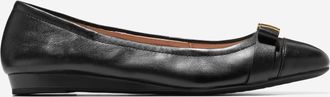 Cole Haan Womens Go-To Tova Bow Ballet Flats - Black Size 10.5