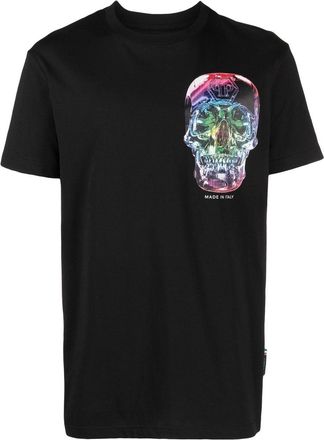 Philipp Plein skull-embellished T-shirt - men - Cotton - M - Black